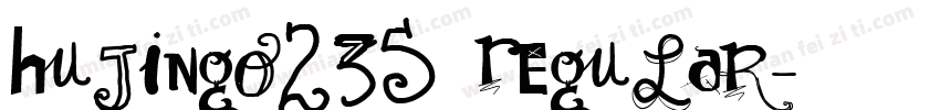 HUJingo235 Regular字体转换